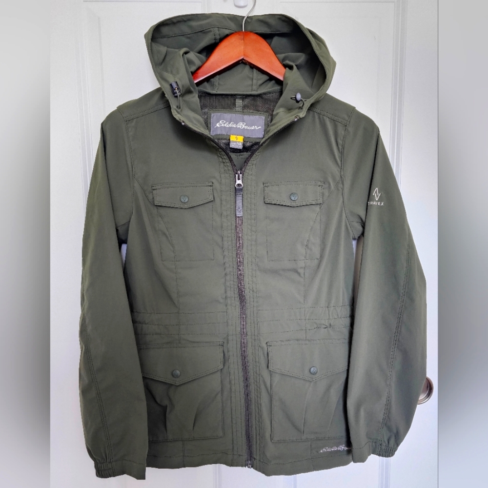 Eddie Bauer Travex Utility Army Field Chore Coat Barn Jacket - Women's Petite XS